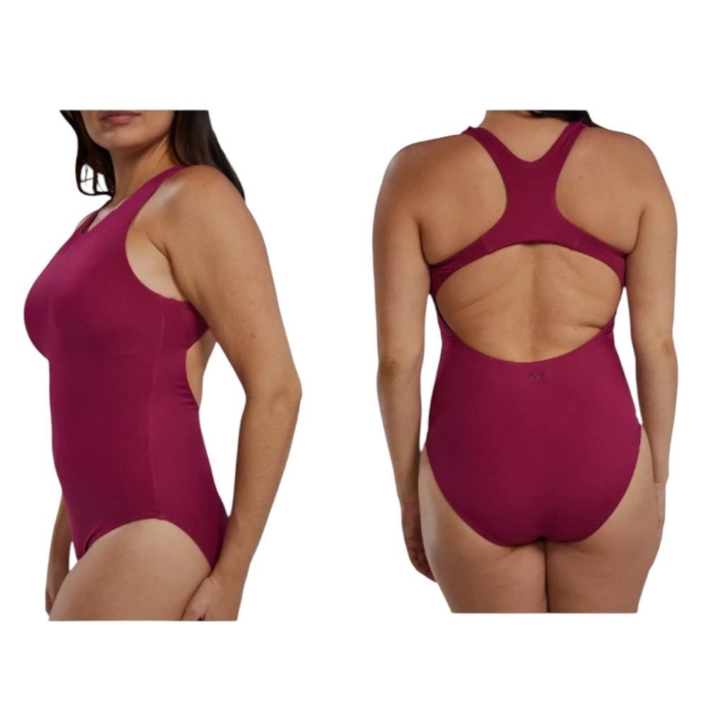 NEW TYR One Piece Swimsuit Wine Purple Red Color Size XS